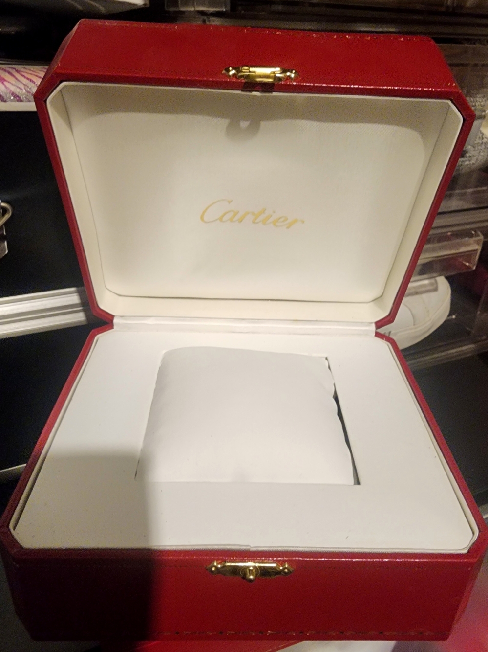 Cartier Red Jewelry Box - Luxury Presentation Case